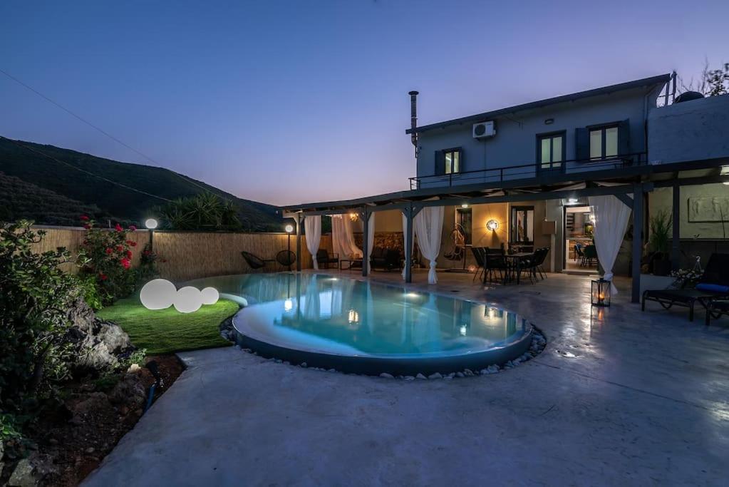 Casa Del Miele, Private Pool, Bbq, Mountain View. Βίλα Αλικιανός Εξωτερικό φωτογραφία
